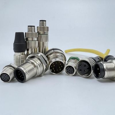 İyi bir fiyat. Brass Chrome Plated Electrical 8mm M8 3 Pin Connector 2000Hz çevrimiçi