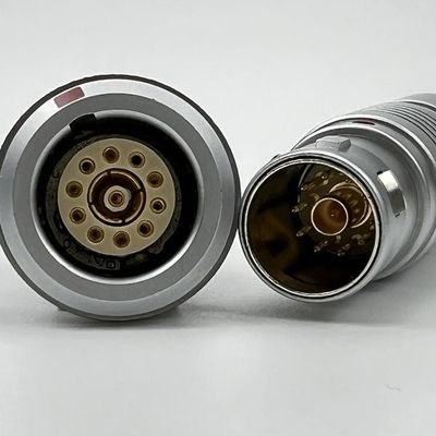 İyi bir fiyat. Multiple Contact Coaxial Signals Circular Push Pull Connectors EMC Shielding çevrimiçi