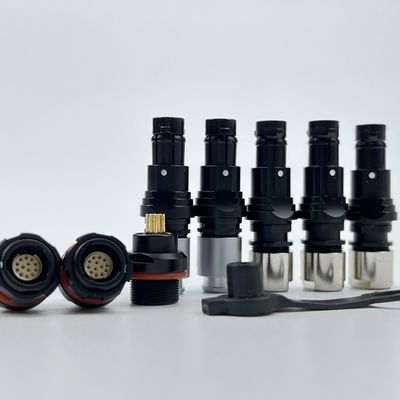 İyi bir fiyat. Military MIL Electrical Push Pull Connector IP68 360 Degree EMC Shielding çevrimiçi