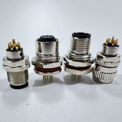 İyi bir fiyat. IP67 Industrial Wire Waterproof Bulkhead Electrical Connectors Plug And Socket 2-19 Contacts çevrimiçi