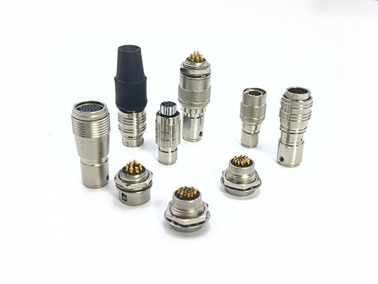 İyi bir fiyat. Hirose Compatible HR25 HR10 HR7 Push Pull Circular Connectors Brass Chrome Plated Shell çevrimiçi