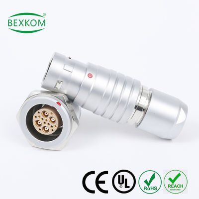 İyi bir fiyat. Metal shell brass chrome plated EMC shielding Waterproof high end use push pull locked compatible to LEMO ODU Fischer Circular connectors çevrimiçi