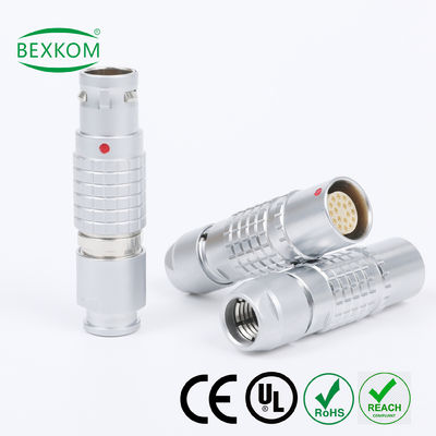 İyi bir fiyat. Harsh environment use contact gold plated EMC shielding Waterproof top quality use push pull locked compatible to LEMO ODU Fischer metal circular connectors çevrimiçi